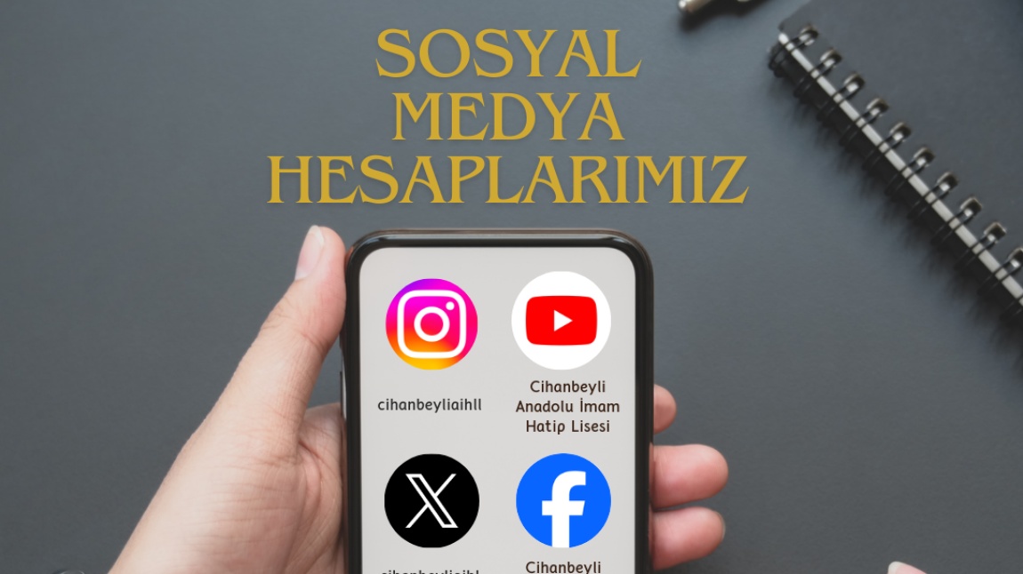 SOSYAL MEDYADA BİZİ TAKİP EDEBİLİRSİNİZ